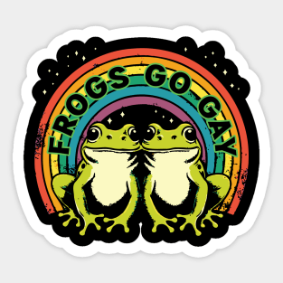 Frogs Go Gay Sticker